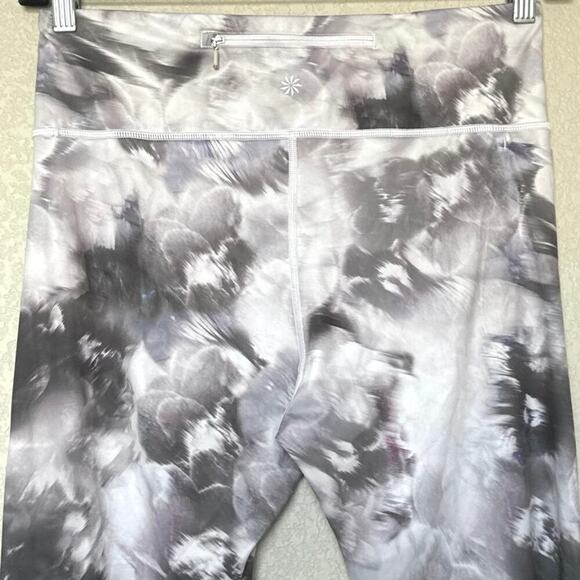 Athleta Run Free Winter Garden 7/8 Tight Gray Womens Size M 383959 - Picture 8 of 13
